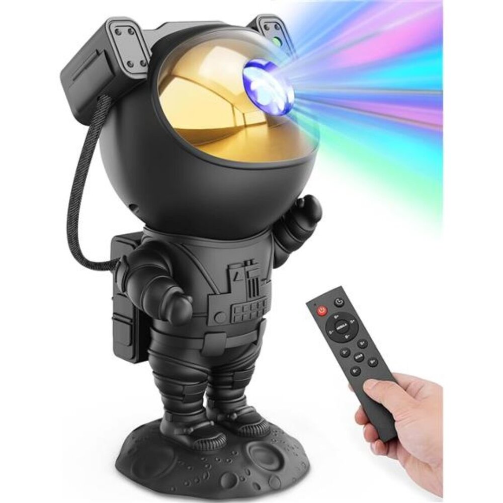 New Galaxy Projector for Gaming Room Decor - Black Astronaut Star